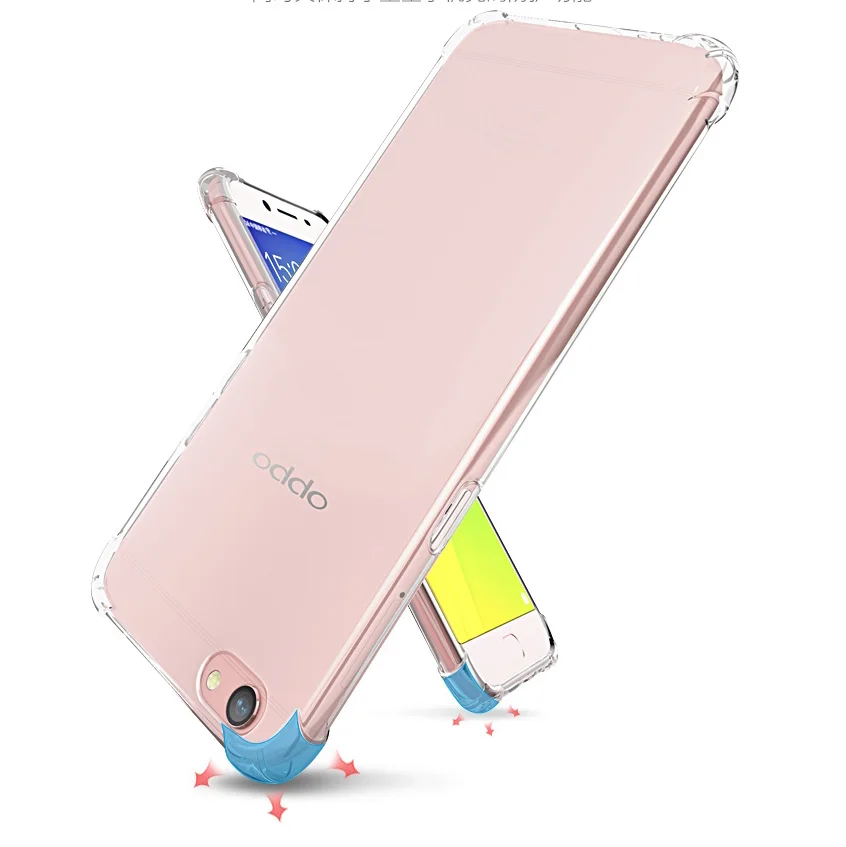 Воздушная подушка противоударный чехол для телефона OPPO R9 R9S R11 R11S Plus R15 R17 Pro F1 F3