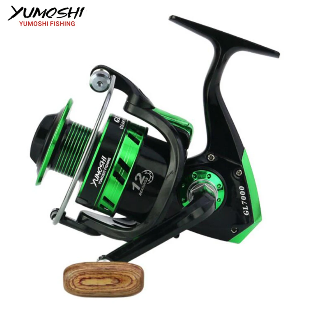 Рыболовная катушка yumoshi металлическая Катушка 12BB с шариками серия 1000