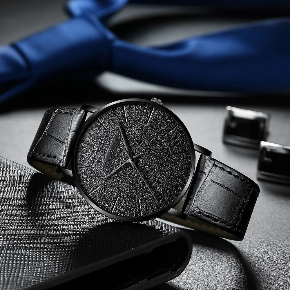 Часы наручные мужские ультратонкие брендовые Роскошные Аналоговые кварцевые