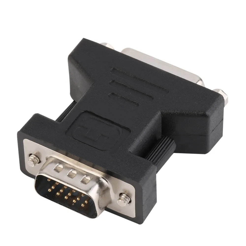 DVI(24 + 5) двойной звено цепи Женский VGA 15 монитор для мужчин адаптер конвертер