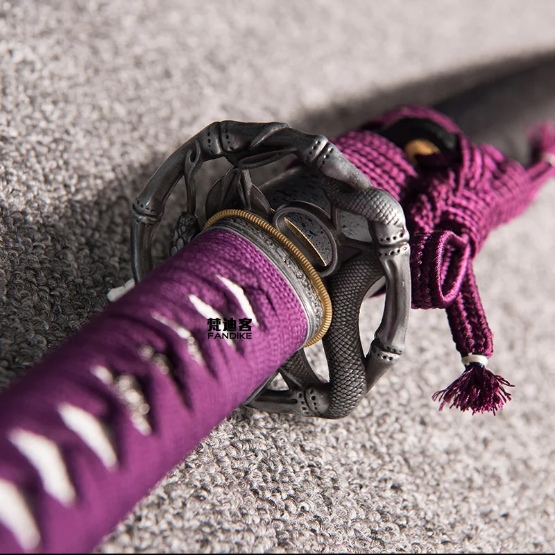 Handmade 1060 High Carbon Steel Gold Japanese Samurai Katana Sword Sharp cut bamboo FULL TANG CARBON STEEL BLADE SHARP