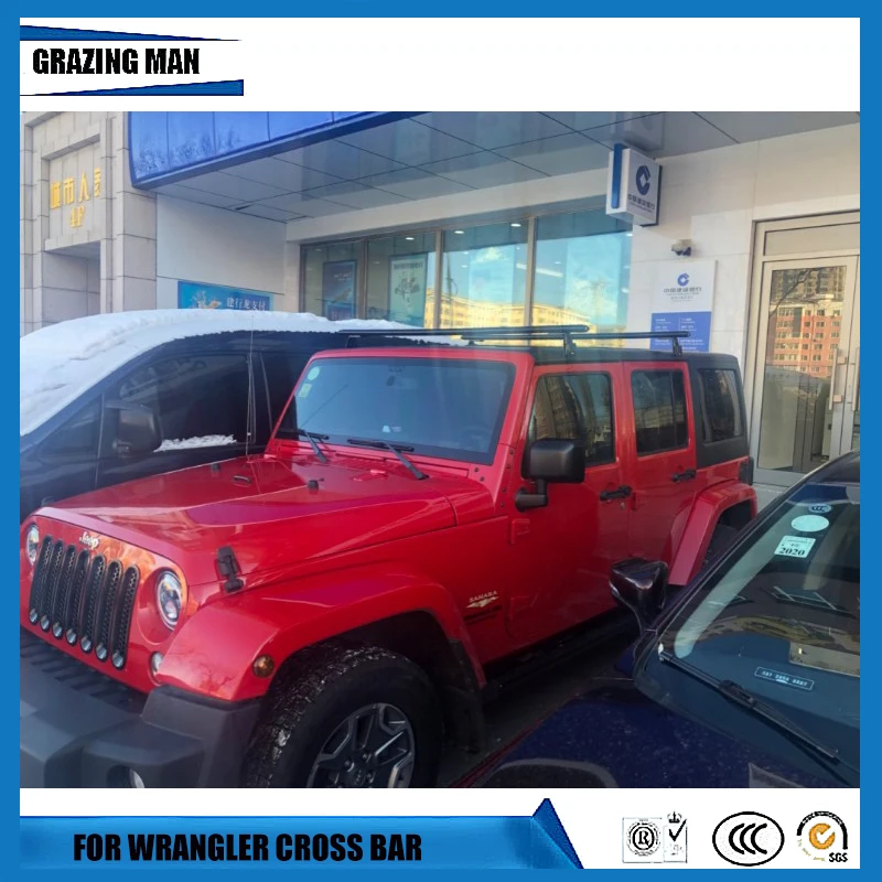 Поперечная рейка B40 для Jeep Wrangler поперечная багажника утолщенная из алюминиевого