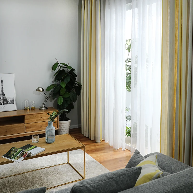 Готовые шторы на заказ светонепроницаемые занавески в скандинавском стиле