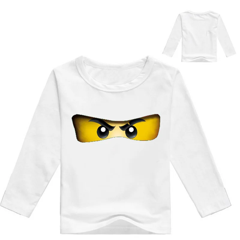 Летняя футболка ninja Ninjago одежда для мальчиков с длинными рукавами хлопковая