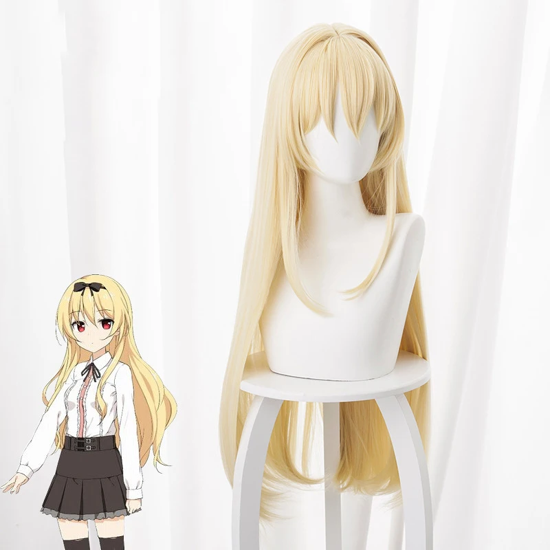 Парик для косплея ARIFURETA SHOKUGYOU DE SEKAISAIKYOU Yue 80 см длинный прямой желтый Аниме парик