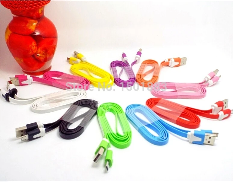 1PC Popular Micro USB Cable 2.0 Data Sync Charger For Nokia for HTC Samsung Galaxy 10 Colors Colorful | Мобильные телефоны и