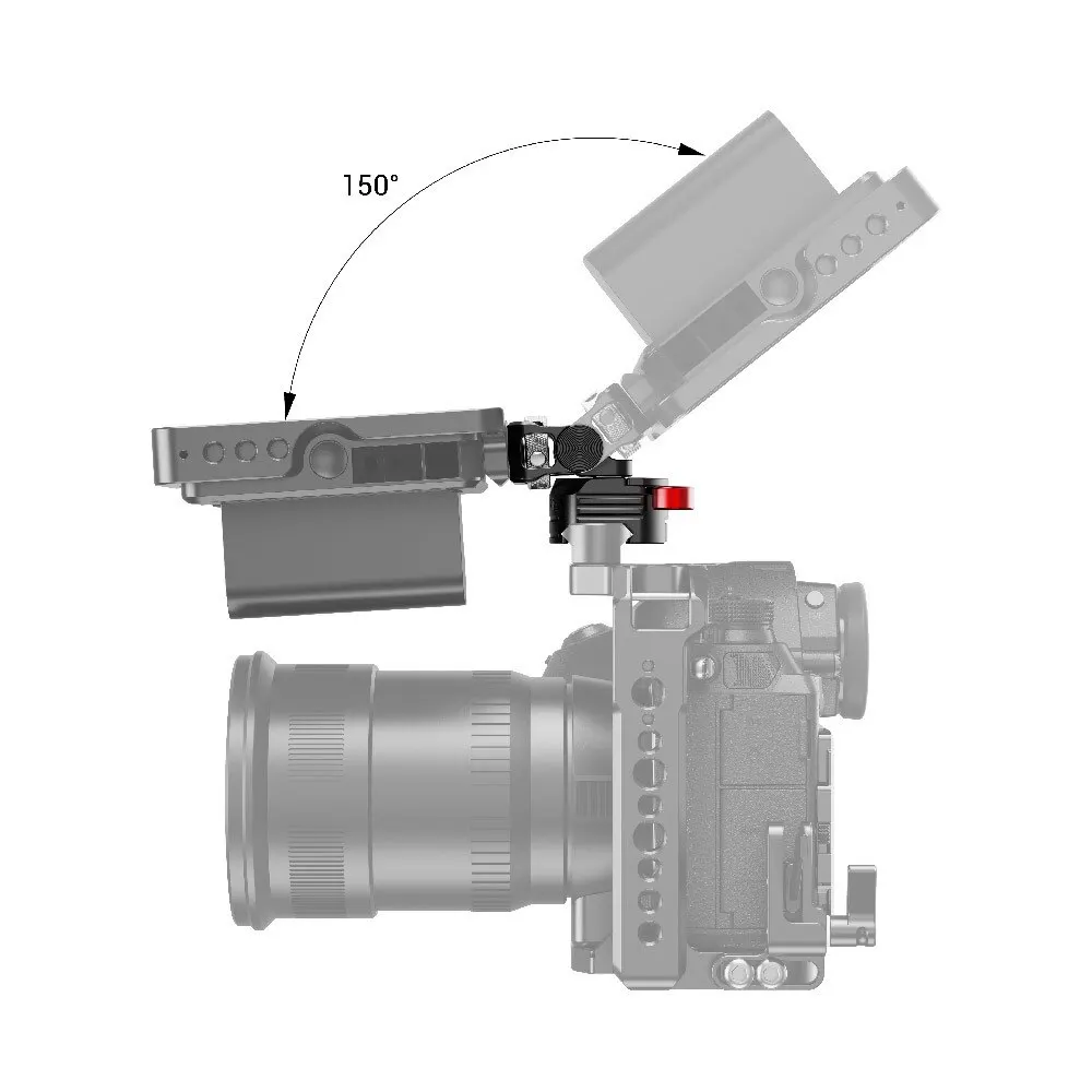 SmallRig быстросъемная камера EVF монитор держатель поворотный 360 градусов и наклона 150 градусов Поворотный монитор крепление w/Nato зажим 2347