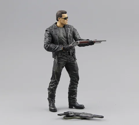 Фигурка NECA The Terminator 2, экшн-фигурка T800 Cyberdyne Showdown из ПВХ, игрушка 7 дюймов 18 см MVFG132 (без коробки), бесплатная доставка