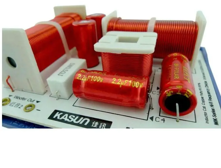 2 шт KASUN MK-600C 2 Way 3 шт двойной бас 180 Вт Hi-Fi аудио динамик кроссовер с делителем частоты фильтры