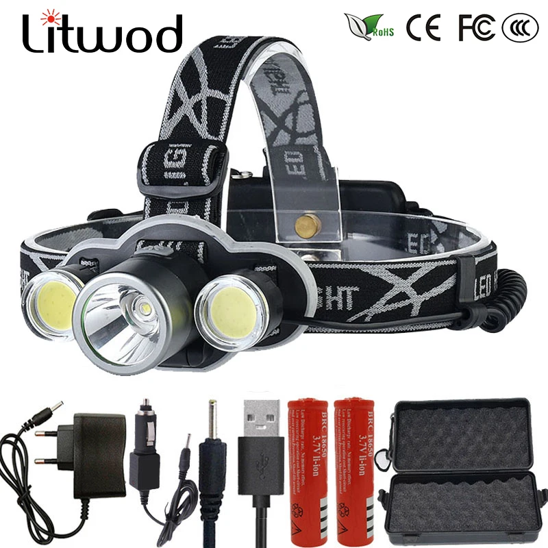 Litwod Z20 2505 светодиодные фары 10000LM водонепроницаемый Портативный light head lamp XM T6