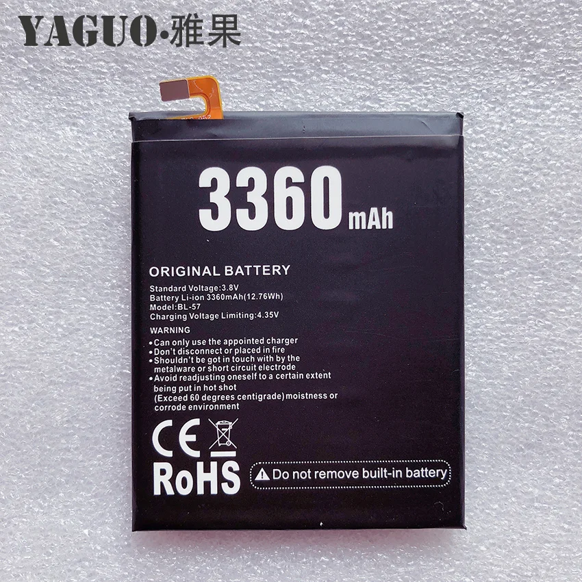 100% новый Bl-57 Аккумулятор Для Doogee Shoot 2 Shoot2 запасные части для смартфона 3360 мАч Bateria