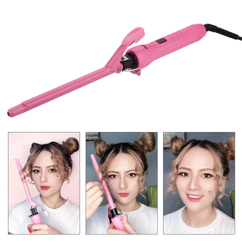 9/13 мм Плойка для завивки волос профессиональная ручная вращающийся для волос Плойка для завивки волос(не подвергавшиеся химическому воздействию) волна волшебный уход инструмент для укладки волос P40
