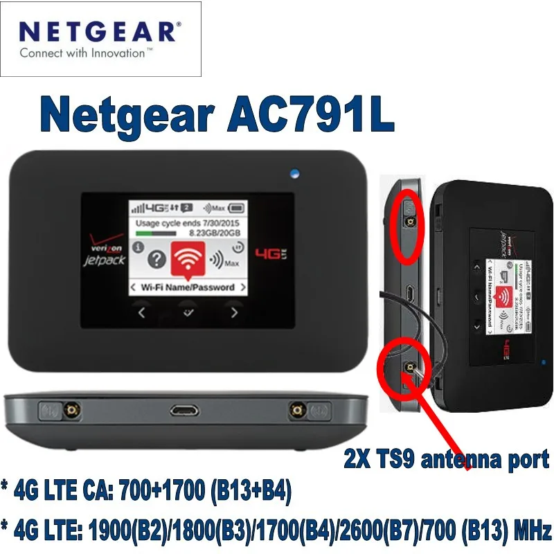 Мобильная точка доступа Netgear AC791L Verizon Jetpack 4G LTE с 2 антеннами|hotspot mobile|antenna mobileantenna 4g |