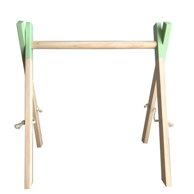 Wooden Newborn baby Play Gym Toys Activity Gym Toy Accessories Sensory Toy Gift Infant Room Clothes Rack Photography Props Gifts