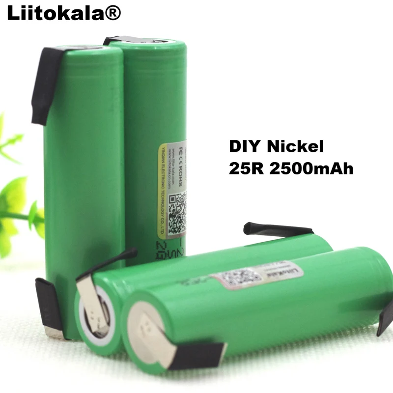 4 шт. Liitokala новый оригинальный 18650 2500 мАч аккумулятор INR1865025R 3 6 в разряд 20 А