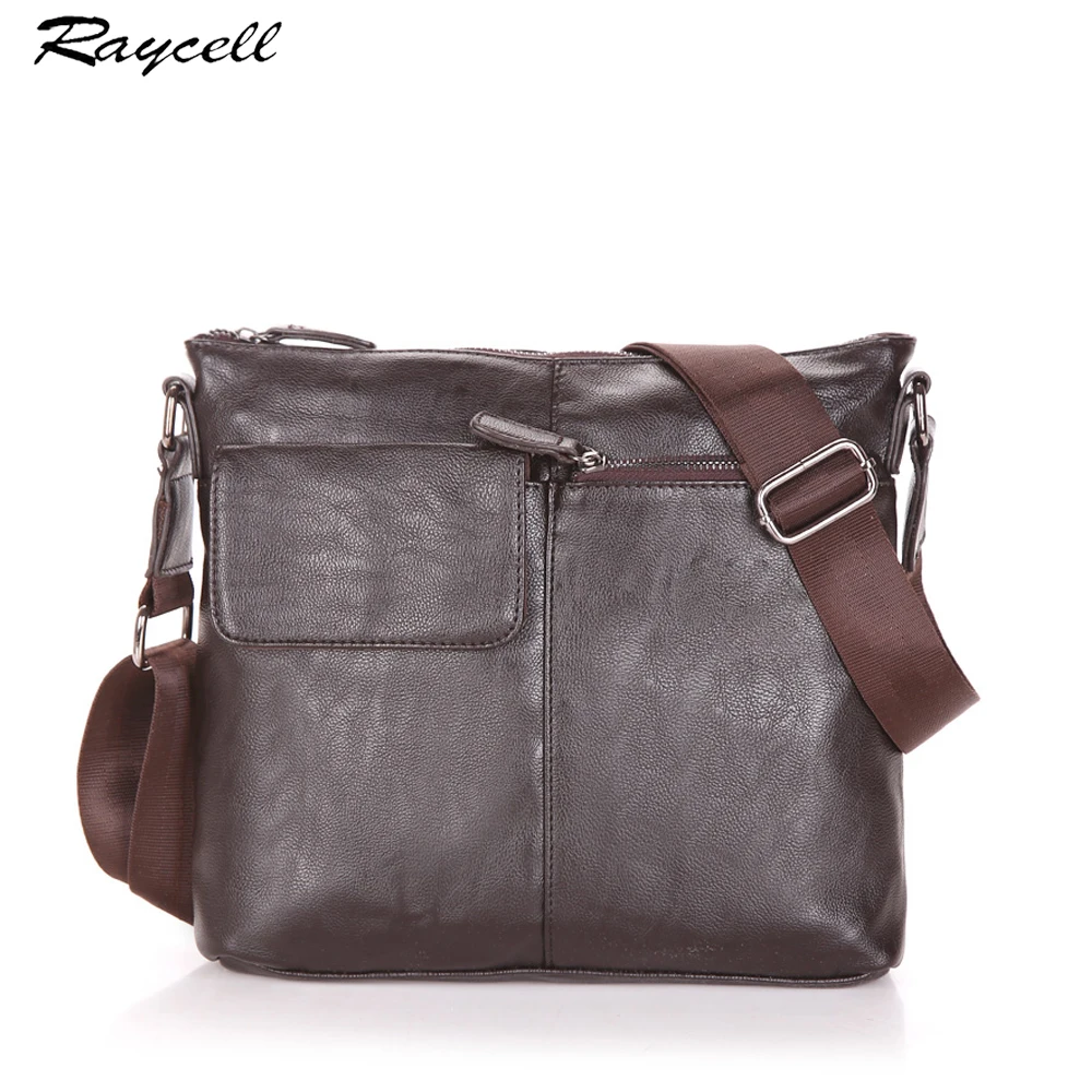 RAYCELL Brand Messenger Bag Men Shoulder Man Satchels Handbags PU Leather Sling Bags designer Crossbody |
