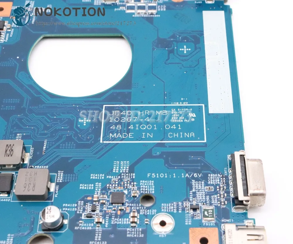 Материнская плата NOKOTION MBRUY01001 JE40 HR MB 48 4iq01. 041 для ноутбука Acer asipre 4750 4752 HM65 GT610M DDR3 |