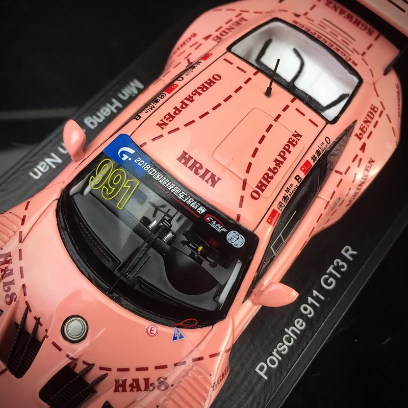 Ограниченное предложение 1/43 супер автомобиль 911 RSR Розовая Свинья Ле Ман модель дома дисплей коллекция мебели