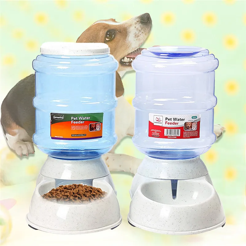 3.5L Pet Automatic Feeders Drinkers Animal Drinking Feeding Machine Water Food Bowl for pets | Дом и сад
