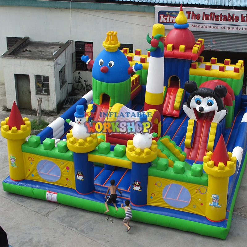 10x12 м или 10x8 ПВХ индивидуальный большой надувной Хоппер playland ферма Веселый