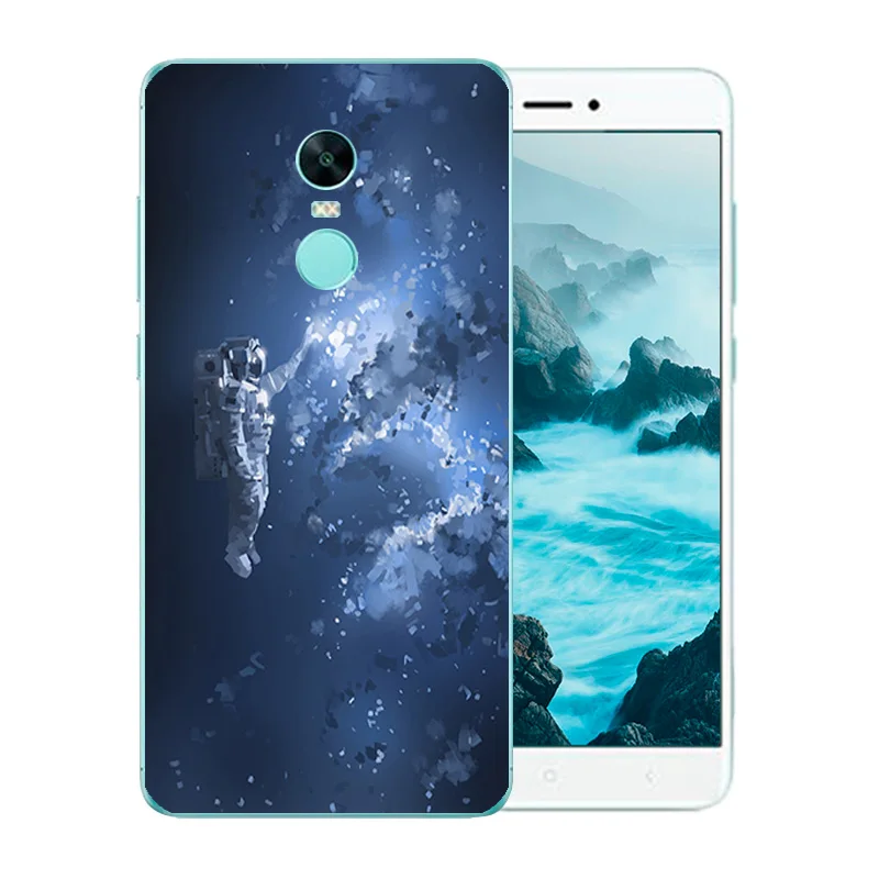 Phone Cases For Xiaomi Redmi Note 4X Soft Back Cover Space World Pattern for 4 Global Version Coque Anti Knock Funda |