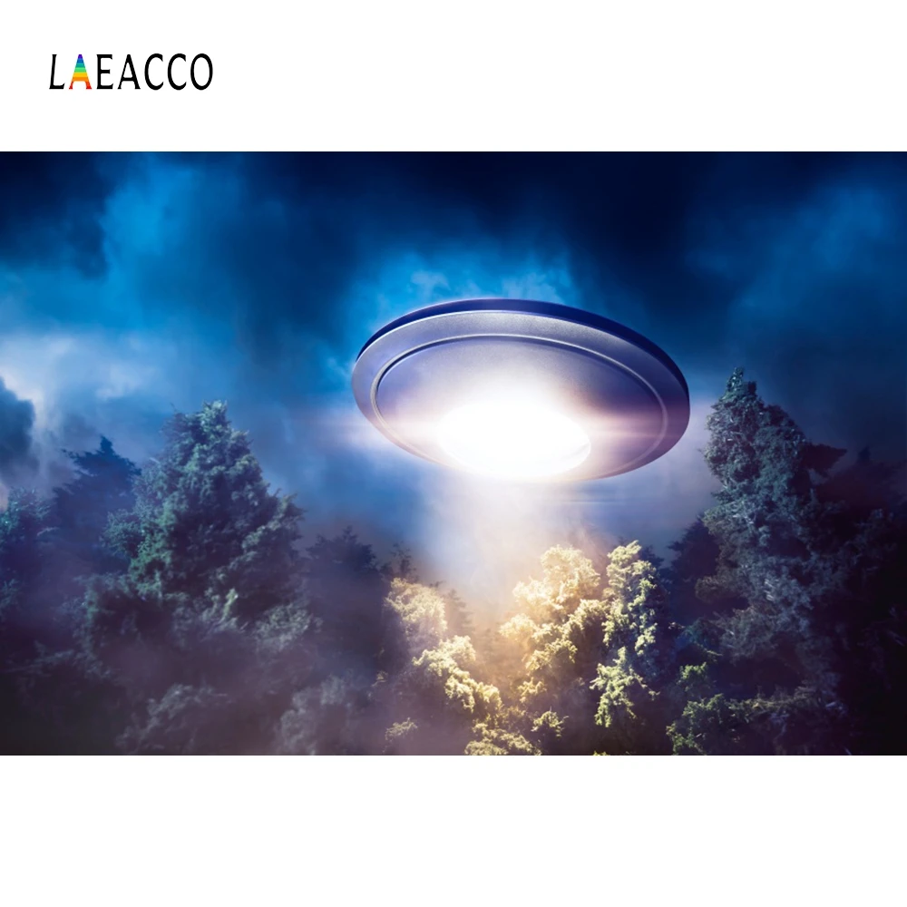 Laeacco космический корабль UFO мечтательная детская портретная космическая сцена