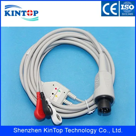 Compatibe New BCI/CSI/GE/Nellcor/Nihon Kohden/для Philips/Mindray Patient ECG/EKG монитор с 5-жильным зажимом для