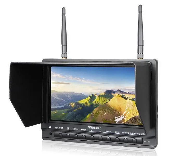 FEELWORLD pvr733 7 дюймов FPV системы Мониторы с DVR Funtion и двойной 5.8 Г 32CH разнесенного