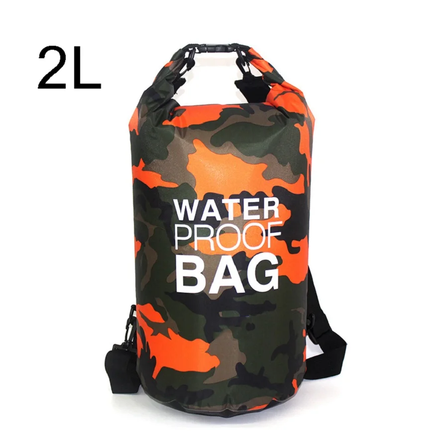 2L/5L/10L/20L открытый сухой водонепроницаемый мешок сухой мешок водонепроницаемый плавающий сухой шестерни сумки для лодок Рыбалка рафтинг плавание - Цвет: orange - 2L