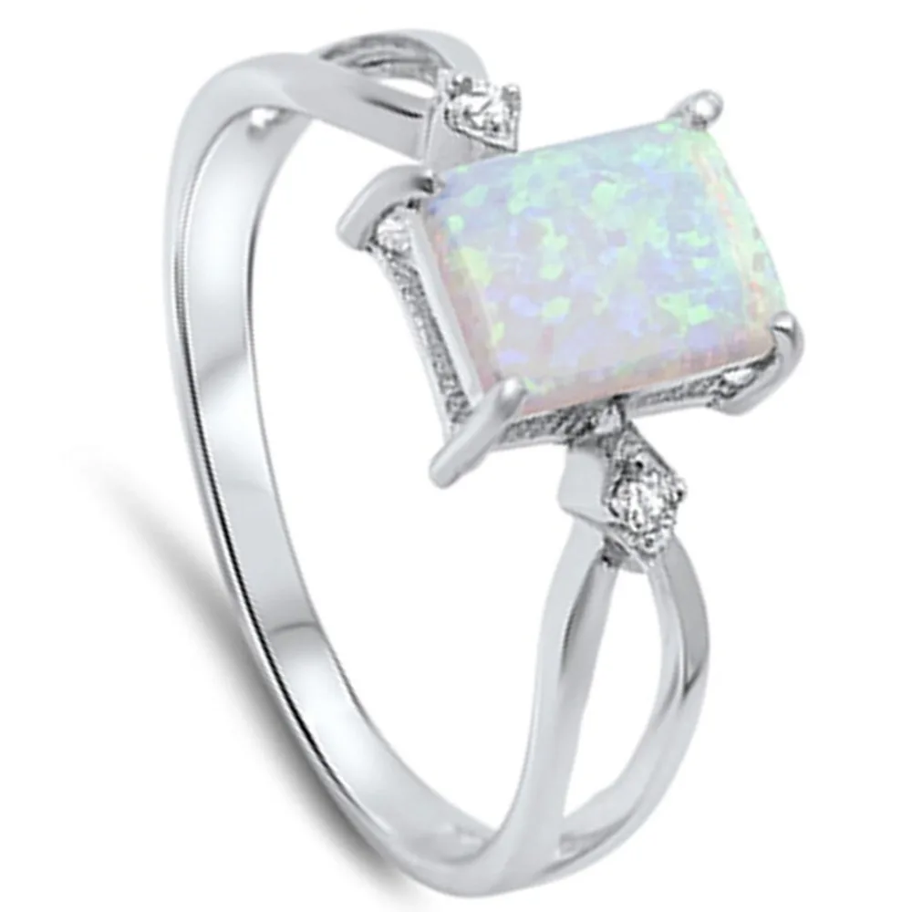 Кольцо из серебра 925 пробы с австралийским огненным опалом размеры 4 12|cocktail little black