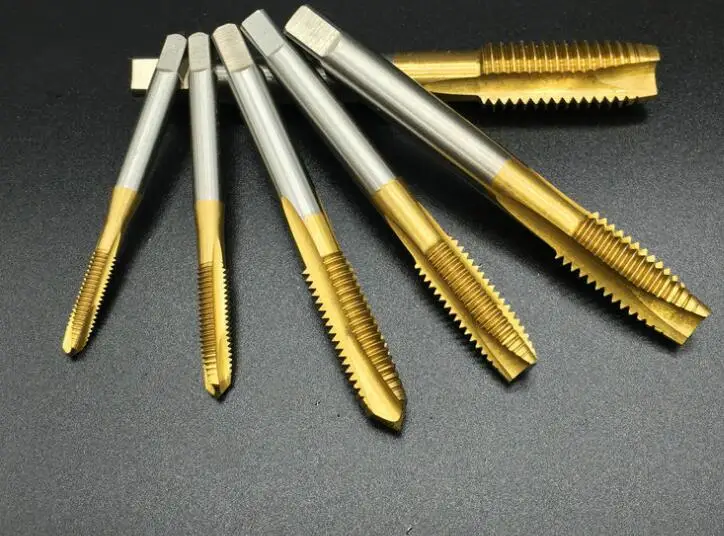 

upgd Titanium ElectroplatinPointed Taps DIY Toolg HSS Machine Screw Tap 3/8-16 Spiral