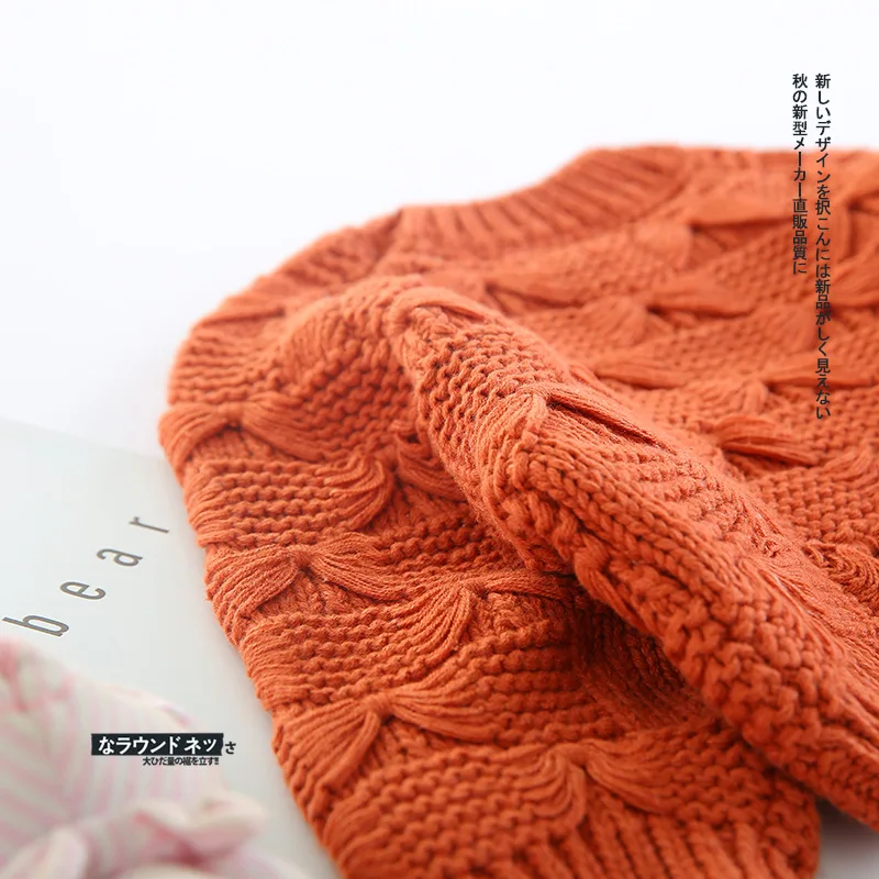 2018 Autumn and Winter New Arrival korean style cotton pure color all-match fashion warm thick sweater for cute sweet baby girls | Детская