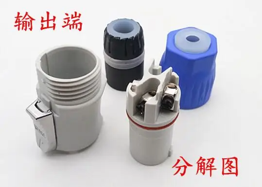 5sets Waterproof three-core aviation power plug socket amplifier connector LED display output | Обустройство дома
