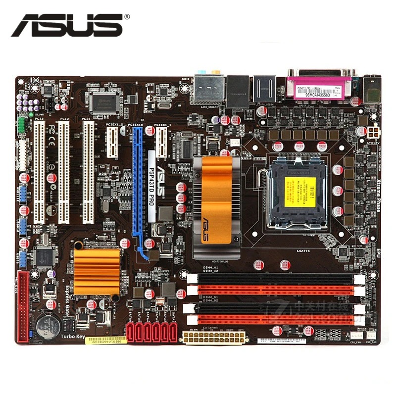 ASUS P5P43TD PRO Motherboard LGA 775 DDR3 16GB For Intel P43 P5P43TD PRO Desktop Mainboard Systemboard SATA II PCI-E X16 Used