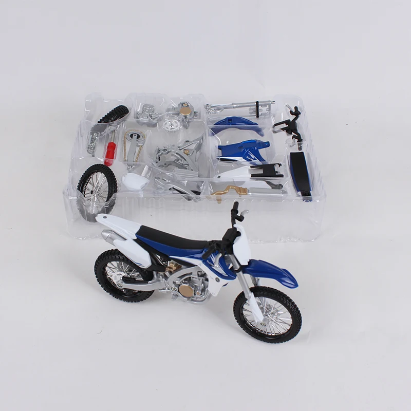 Maisto 1:12 Yamaha yz 450 синий мотоцикл литьевая Металлическая Модель комплекты для сборки