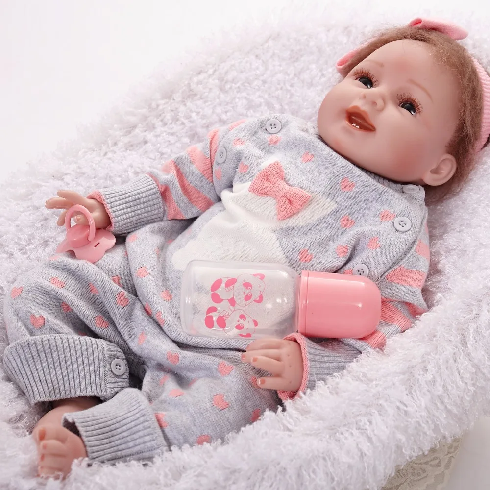 22 дюйма Bebe Reborn Princess Girl кукла силиконовые детские куклы Младенцы Дети Brinquedos