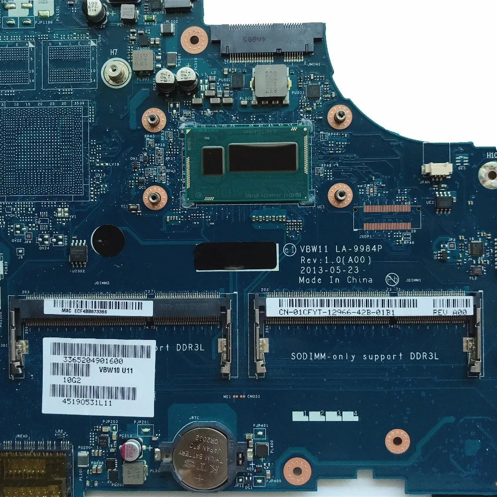 SZWXZY отлично подходит для Dell Inspiron 15R 3737 5737 материнская плата ноутбука I3-4010U CPU DDR3L