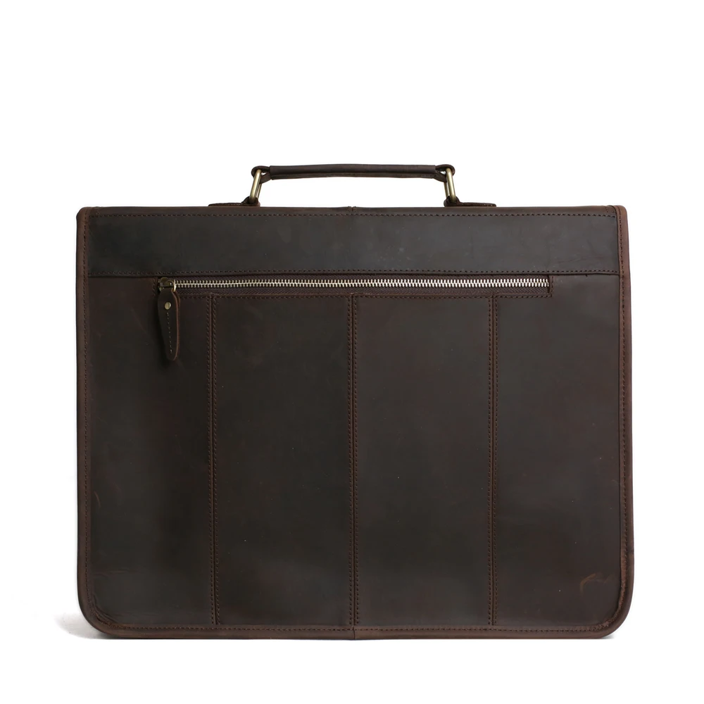 Rockcow Для мужчин из натуральной кожи Портфели Винтаж Сумасшедший ручной сумка для