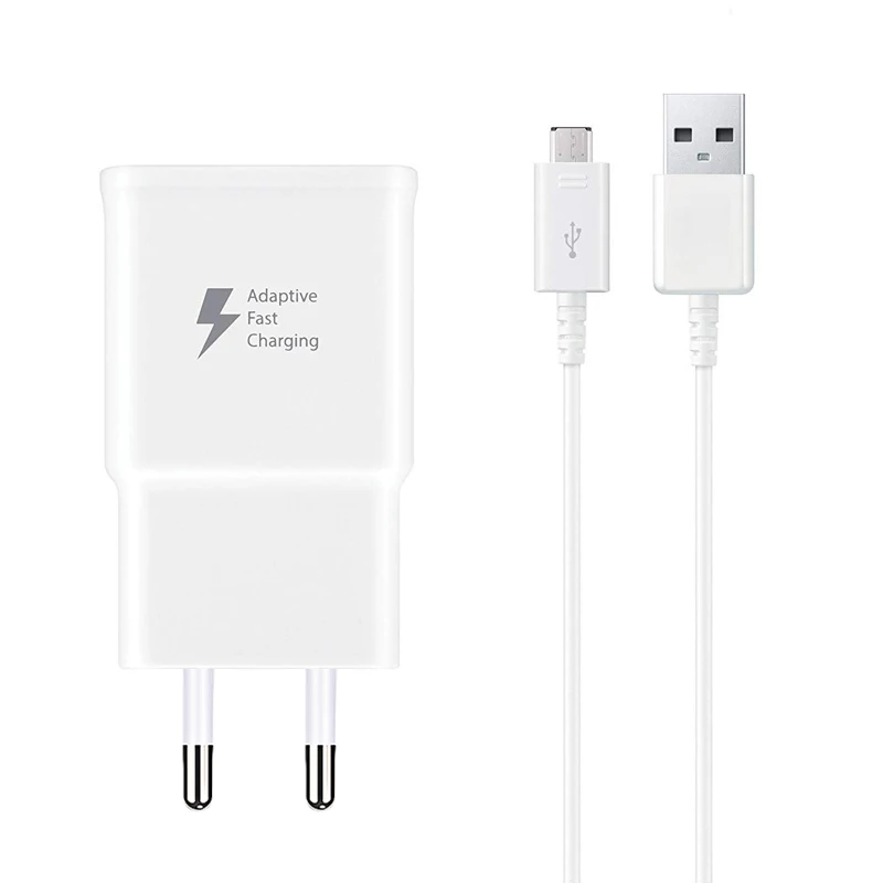 Адаптивная Быстрая зарядка настенное зарядное устройство с микро USB кабель комплект для samsung Galaxy S7/S7 Edge/S5/S6/S6 Edge/S4/S3/Note 4/Note 5