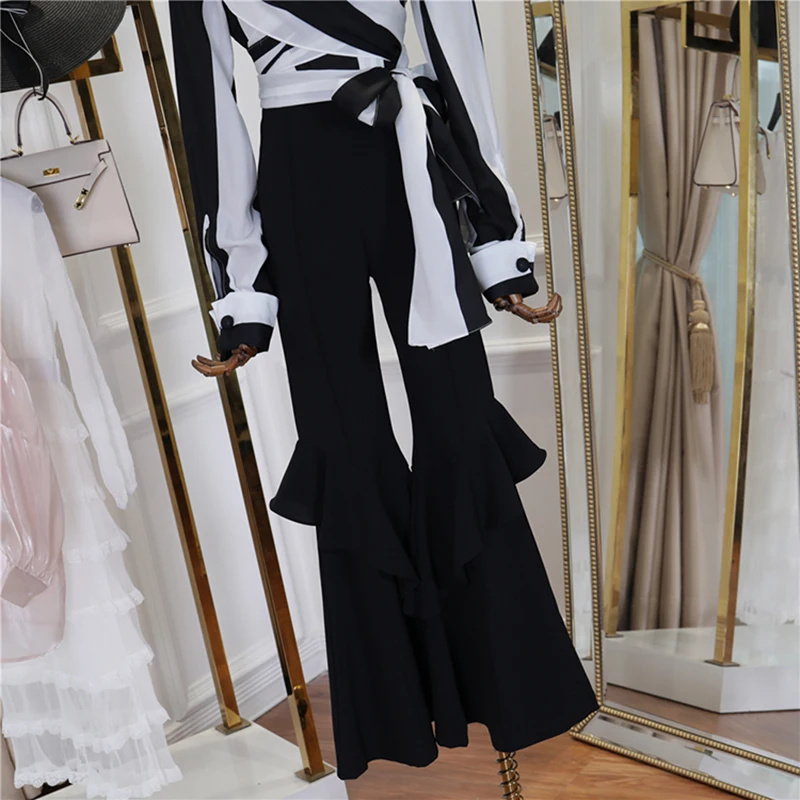 HIGH STREET/Новый стильный Дизайнерский Костюм 2019 года комплект женских топов с