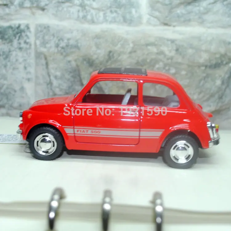 Автомобильные игрушки КТ масштаб 1/24 модель автомобиля из литого металла FIAT 500