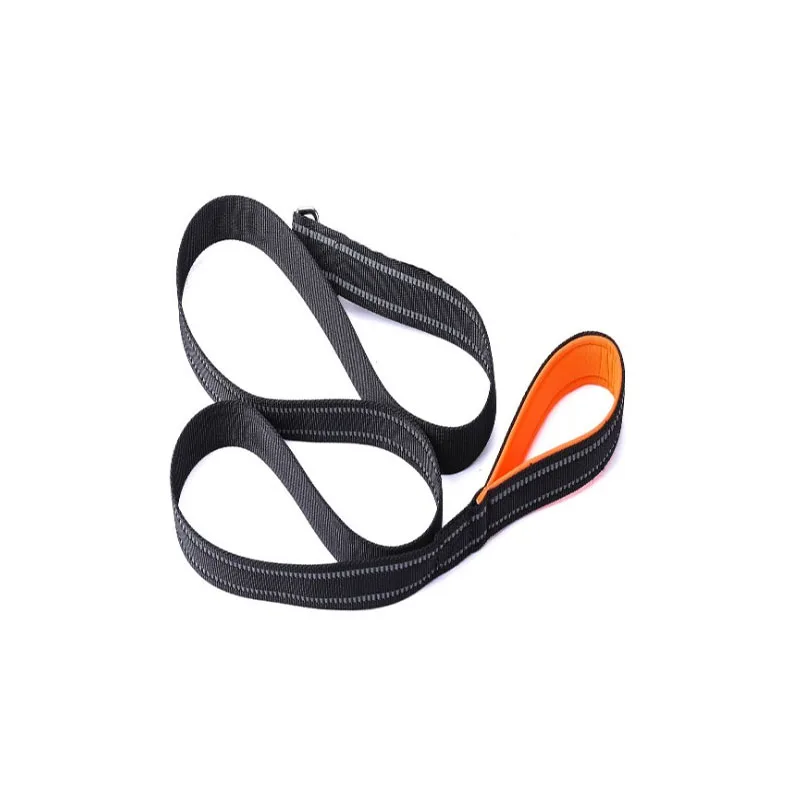 Leash Orange Прочный ошейник для собак с ручками для собак, для тренировок, ходьбы, бега, походов, ошейник собачий со светоотражателем, ошейник, поводок, маленький средний La - Цвет: Leash Orange