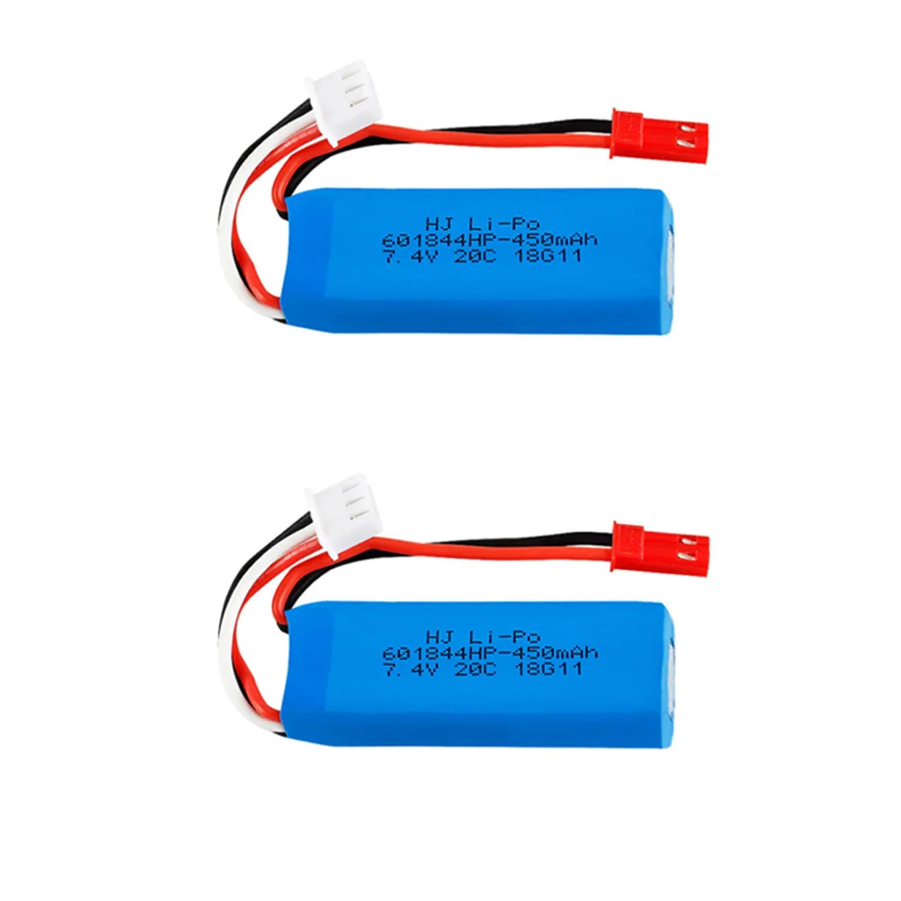 7,4 V 450mAh Lipo батарея 2S для WLtoys K969 K989 K999 P929 P939 RC Car 7,4 V 450 mah 601844 20C батарея 5 шт/4 шт/3 шт/2 шт./лот - Цвет: Бургундия