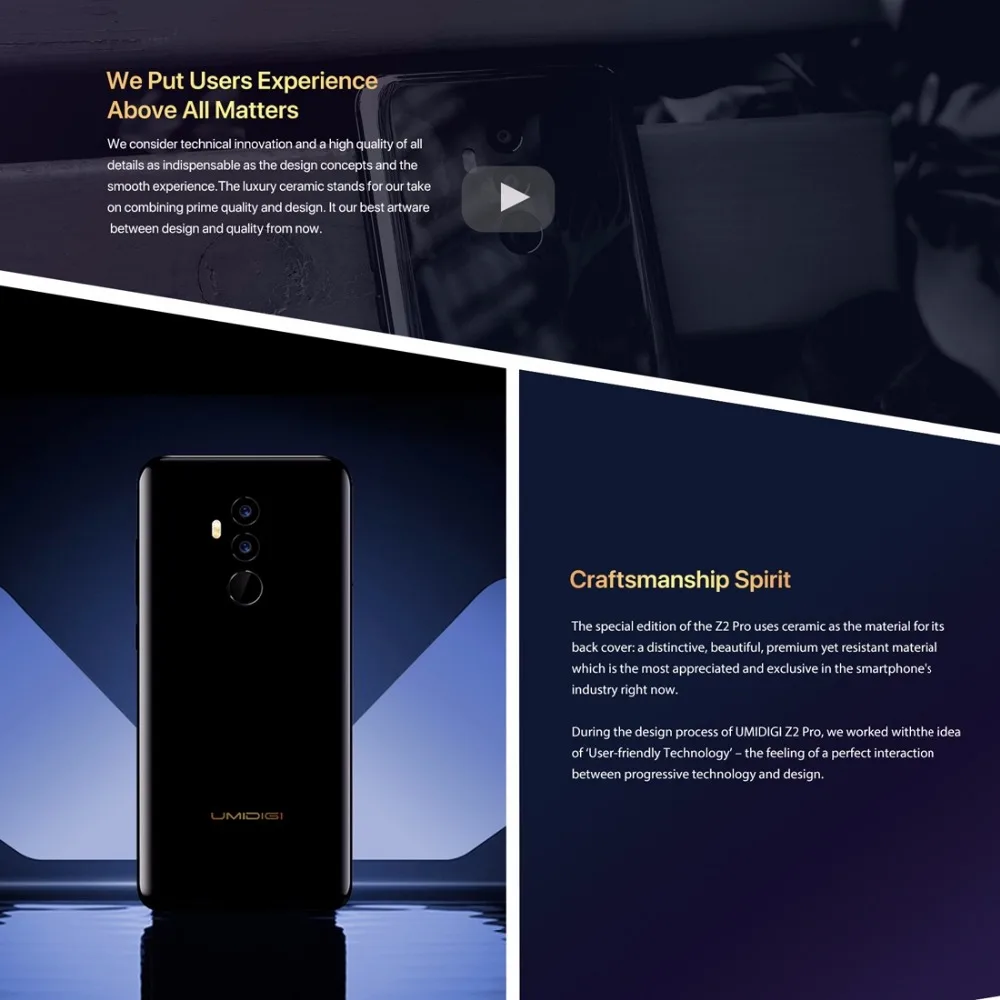 UMIDIGI Z2 Pro Керамика издание MTK6771 2 0 ГГц Octa четыре ядра смартфон с функцией