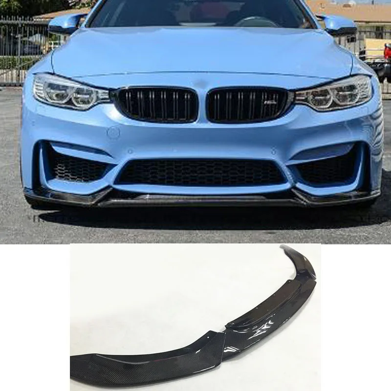 

Front Bumper Lip Spoiler Body Kits Carbon Fiber For BMW F80 M3 F82 M4 2014-2018