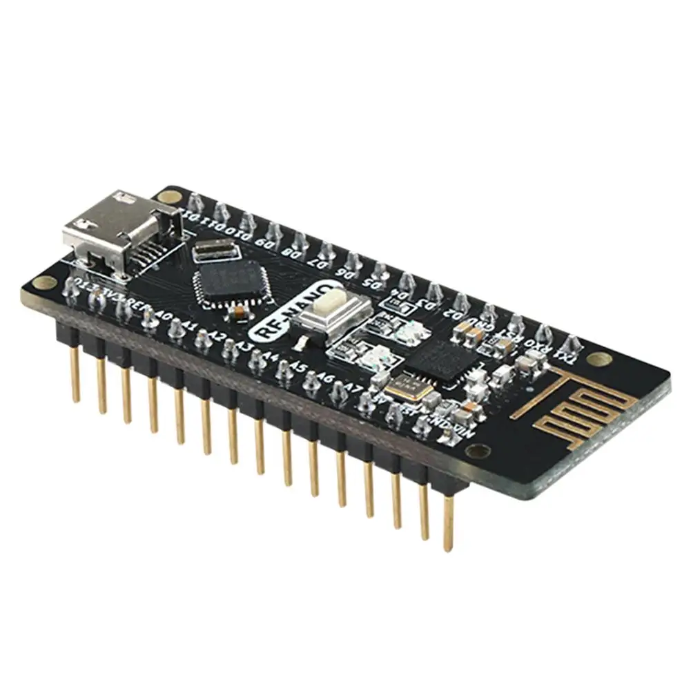 NRF24L01+ 2,4G беспроводной модуль+ Arwino NANO V3.0 = RF-Nano интегрированная плата с интерфейсом USB Arwino NANO V3.0 NRF24L01+ 2,4G