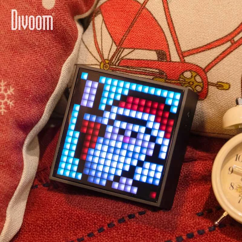 Новый Divoom TIMEBOX EVO Bluetooth Беспроводной Динамик пикселей смарт многофункциональный