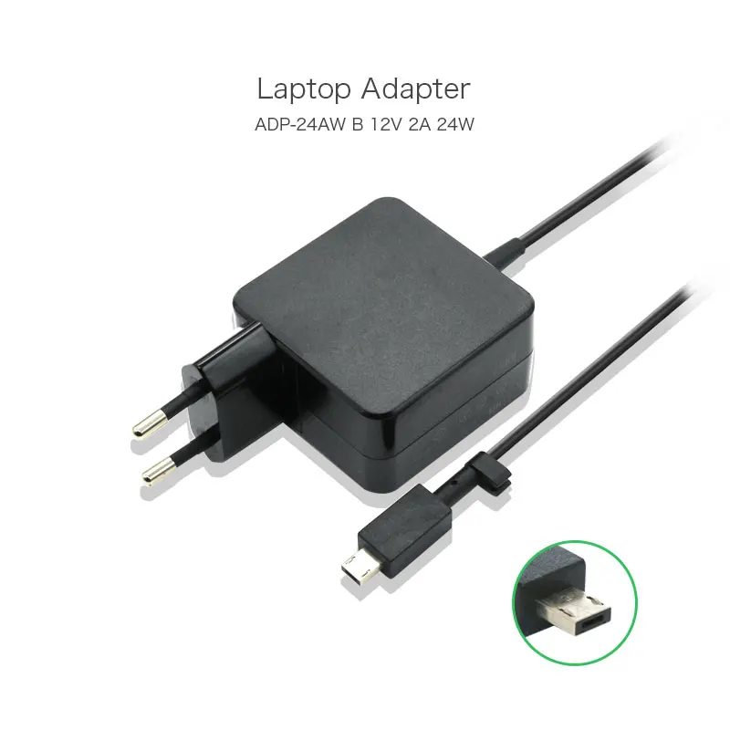 Подлинная адаптер переменного тока Зарядное устройство 12V 2A 24 Вт ADP 24AW B для ASUS