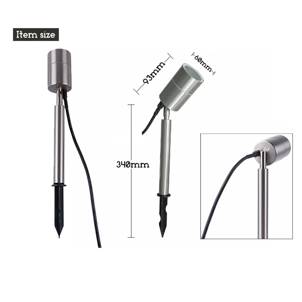 12V 110V/220v открытый светодиодный газонный светильник со стержнем освещение садовой