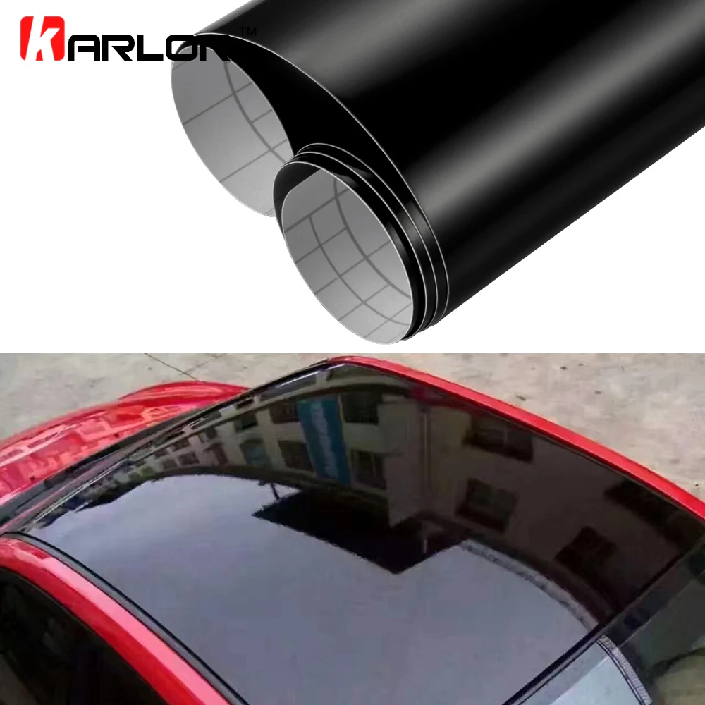 

1.35MX2M/3M Glossy Car Skylight Film With Bubble Free Black Car Roof Vinyl Film Stickers Auto Protective Car styling Accessories